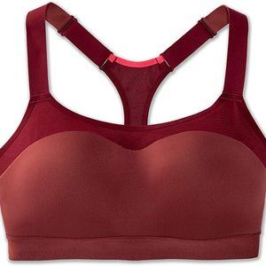 Brooks Women's Dare Racerback Run Bra, Terracotta/Deep Terracotta
